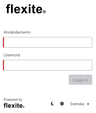 flexiteAdmin inloggning