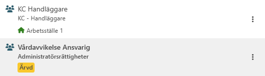 Exempel på ärvd rättighetsgrupp
